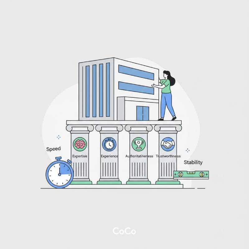 رعایت استانداردهای E-E-A-T و Core Web Vitals